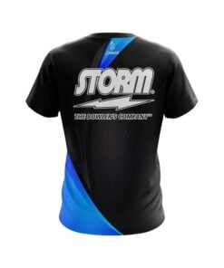 Alternative view of Storm Carbon Blue Swirl CoolWick Bowling Jersey