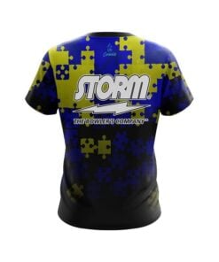 Alternative view of Storm Down Syndrome Awareness CoolWick Bowling Jersey
