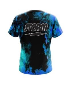 Alternative view of Storm Blue Flame CoolWick Bowling Jersey