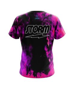 Alternative view of Storm Pink Flame CoolWick Bowling Jersey