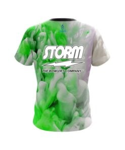 Alternative view of Storm Green Clouds CoolWick Bowling Jersey