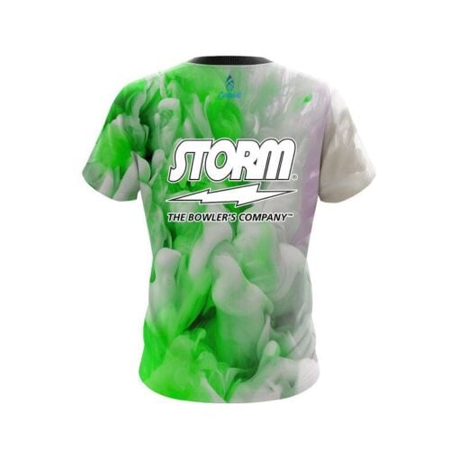 Storm Green Clouds CoolWick Bowling Jersey - Image 2