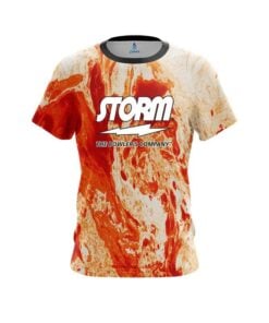 Storm Marble Orange CoolWick Bowling Jersey
