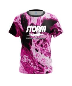 Storm Marble Pink CoolWick Bowling Jersey