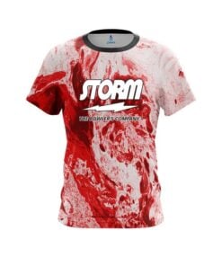 Storm Marble Red CoolWick Bowling Jersey