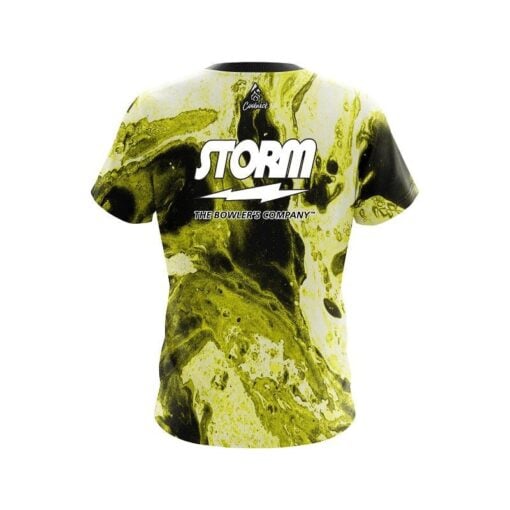 Storm Marble Yellow CoolWick Bowling Jersey - Image 2