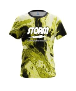 Storm Marble Yellow CoolWick Bowling Jersey