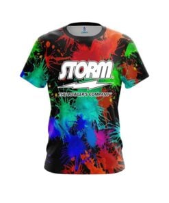 Storm Paint Splatter CoolWick Bowling Jersey