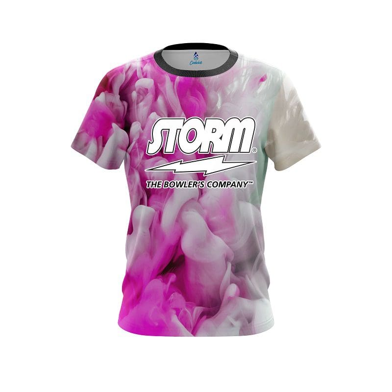 CoolWick Storm Pink Splash Bowling Jersey 