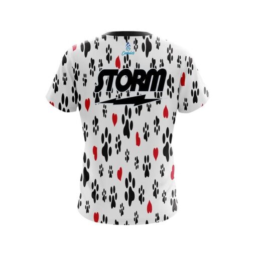 Storm Puppy Love White CoolWick Bowling Jersey - Image 2