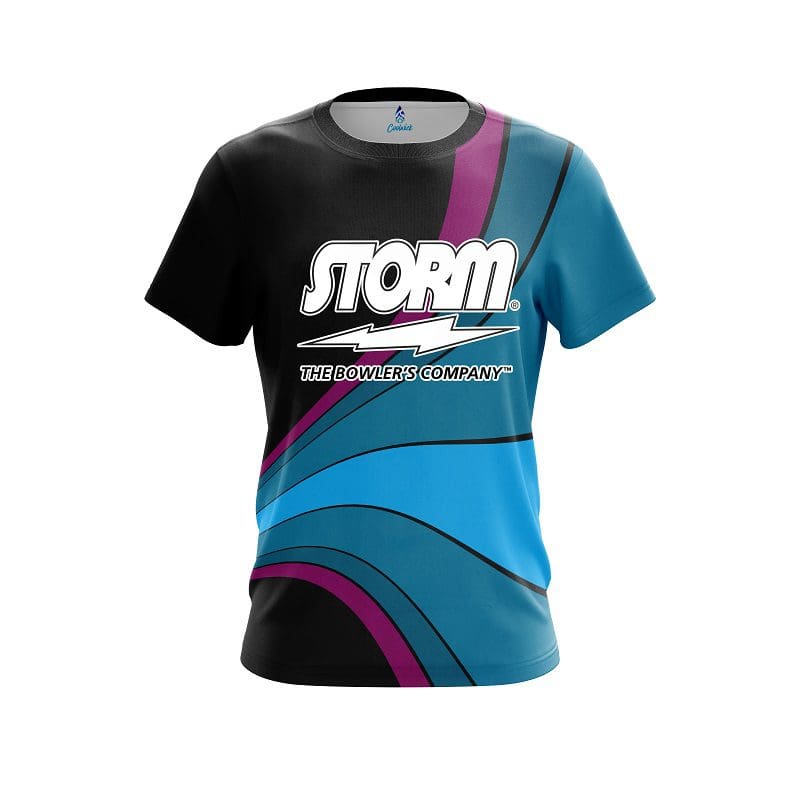 Storm Retro Swirl CoolWick Bowling Jersey
