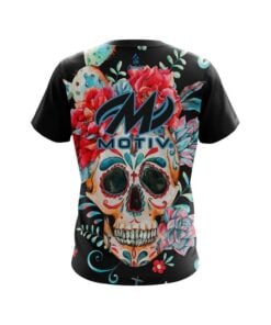 Alternative view of Motiv Sugar Skull CoolWick Bowling Jersey