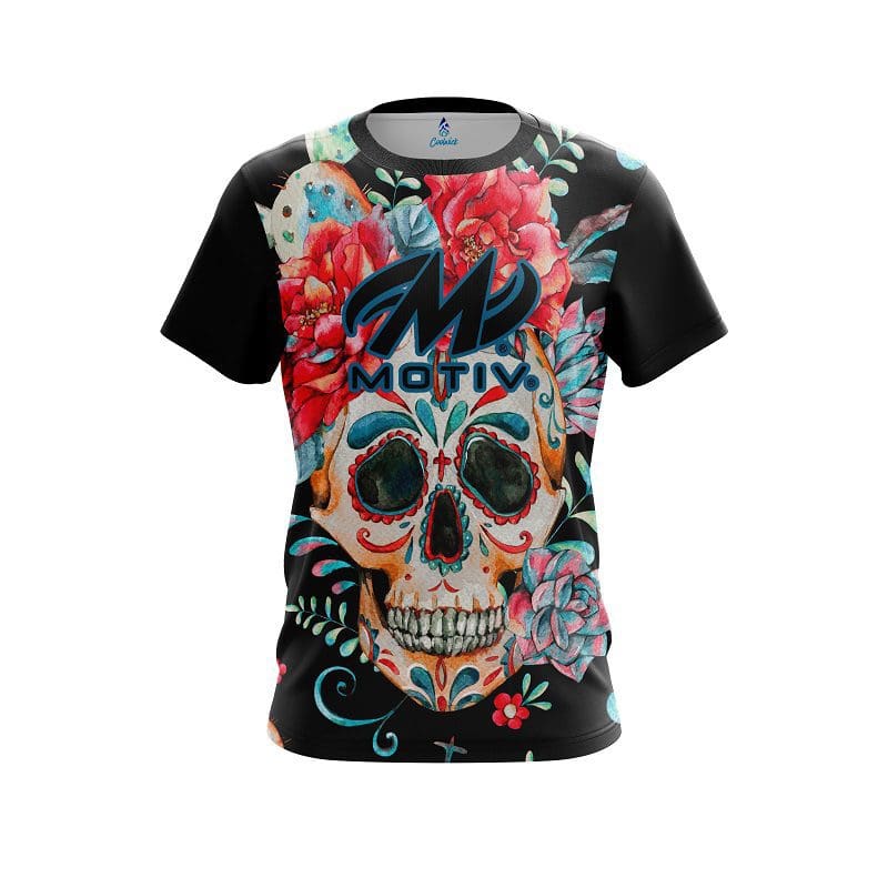 Motiv Sugar Skull CoolWick Bowling Jersey