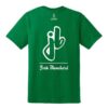 Josh Blanchard Men's 50/50 Bowling T-Shirt Kelly Green White - Image 2