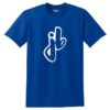 Josh Blanchard Men's 50/50 Bowling T-Shirt Royal Blue White