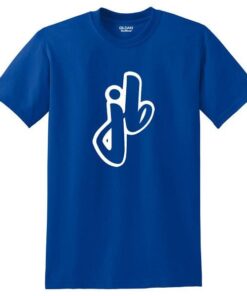 Josh Blanchard Men's 50/50 Bowling T-Shirt Royal Blue White