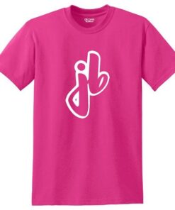 Josh Blanchard Men's 50/50 Bowling T-Shirt Pink White