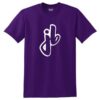 Josh Blanchard Men's 50/50 Bowling T-Shirt Purple White