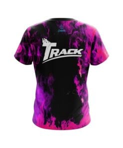 Alternative view of Track Pink Flame CoolWick Bowling Jersey