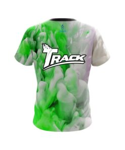 Alternative view of Track Green Clouds CoolWick Bowling Jersey