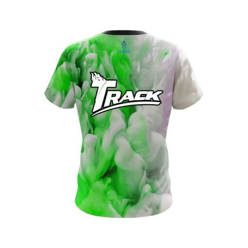 Track Green Clouds CoolWick Bowling Jersey - Image 2
