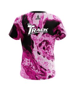 Alternative view of Track Pink Marble CoolWick Bowling Jersey
