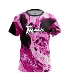 Track Pink Marble CoolWick Bowling Jersey