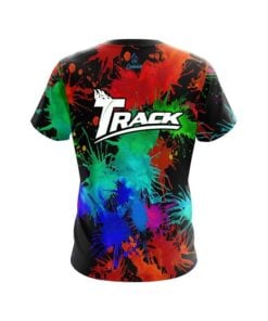 Alternative view of Track Paint Splatter CoolWick Bowling Jersey