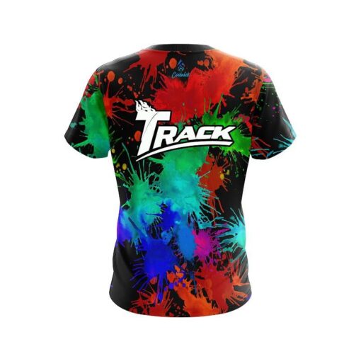 Track Paint Splatter CoolWick Bowling Jersey - Image 2