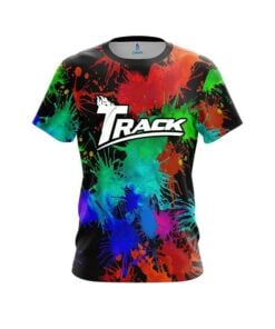 Track Paint Splatter CoolWick Bowling Jersey