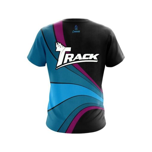 Track Retro Swirl CoolWick Bowling Jersey - Image 2