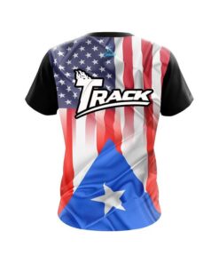 Alternative view of Track USA Puerto Rico Flag CoolWick Bowling Jersey