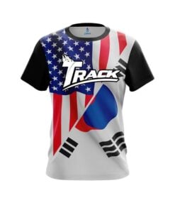Track USA South Korea Flag CoolWick Bowling Jersey