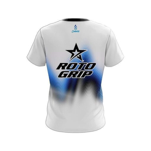 Roto Grip Blue Print CoolWick Bowling Jersey - Image 2