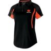 Brunswick Women's Inferno Performance Polo Bowling Shirt Black Orange Dri-Fit