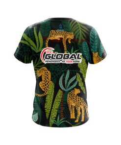 Alternative view of 900 Global Forest Leopard CoolWick Bowling Jersey