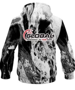 Alternative view of 900 Global Marble Black CoolWick Bowling Hoodie