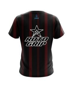 Alternative view of Roto Grip Red And Black Stripe CoolWick Bowling Jersey