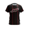 Columbia 300 Red And Black Stripe CoolWick Bowling Jersey