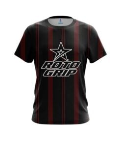 Roto Grip Red And Black Stripe CoolWick Bowling Jersey
