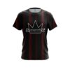 Brunswick Red And Black Stripe CoolWick Bowling Jersey