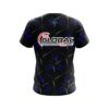 900 Global Blue And Black Grid CoolWick Bowling Jersey - Image 2