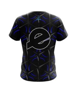 Alternative view of Ebonite Blue And Black Grid CoolWick Bowling Jersey
