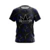 Brunswick Blue And Black Grid CoolWick Bowling Jersey