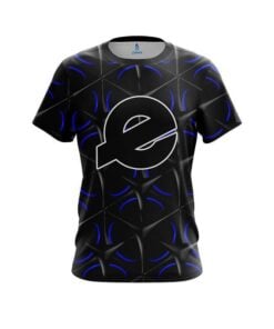 Ebonite Blue And Black Grid CoolWick Bowling Jersey