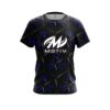 Motiv Blue And Black Grid CoolWick Bowling Jersey