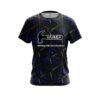 Hammer Blue And Black Grid CoolWick Bowling Jersey