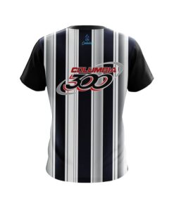 Alternative view of Columbia 300 Navy Blue And Silver Retro  CoolWick Bowling Jersey