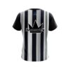 Brunswick Navy Blue And Silver Retro CoolWick Bowling Jersey - Image 2