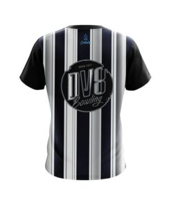 Alternative view of DV8 Navy Blue And Silver Retro CoolWick Bowling Jersey